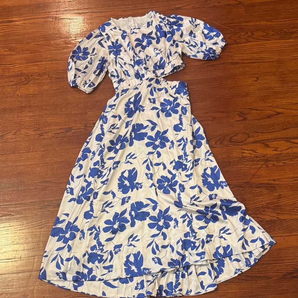 Petal & Pup Blue Floral Maxi Dress